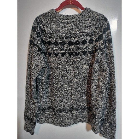 J. Crew Wool blend black knit sweater men medium - Picture 4 of 4